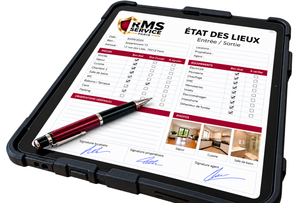 état des lieux rms